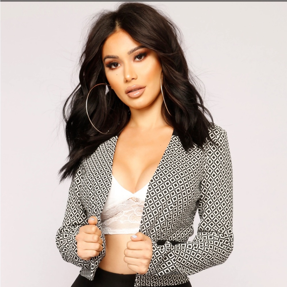 Black & White Casual Blazer